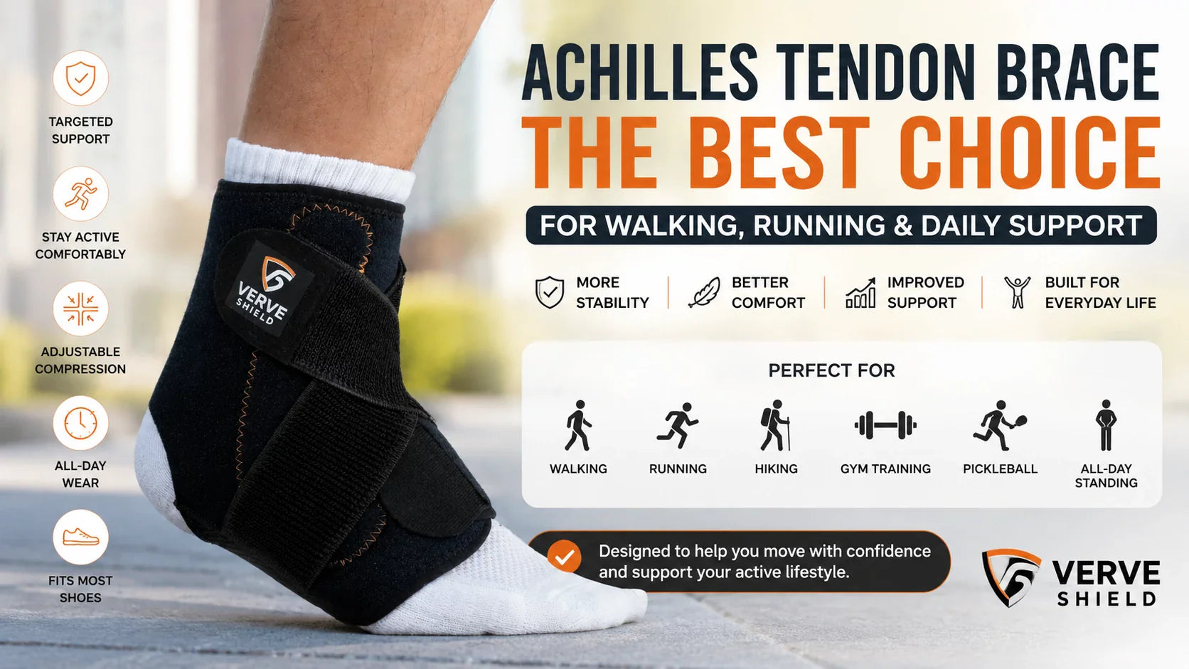 Achilles Tendon Brace: The Best Support Option for Walking, Running, and Daily Activity