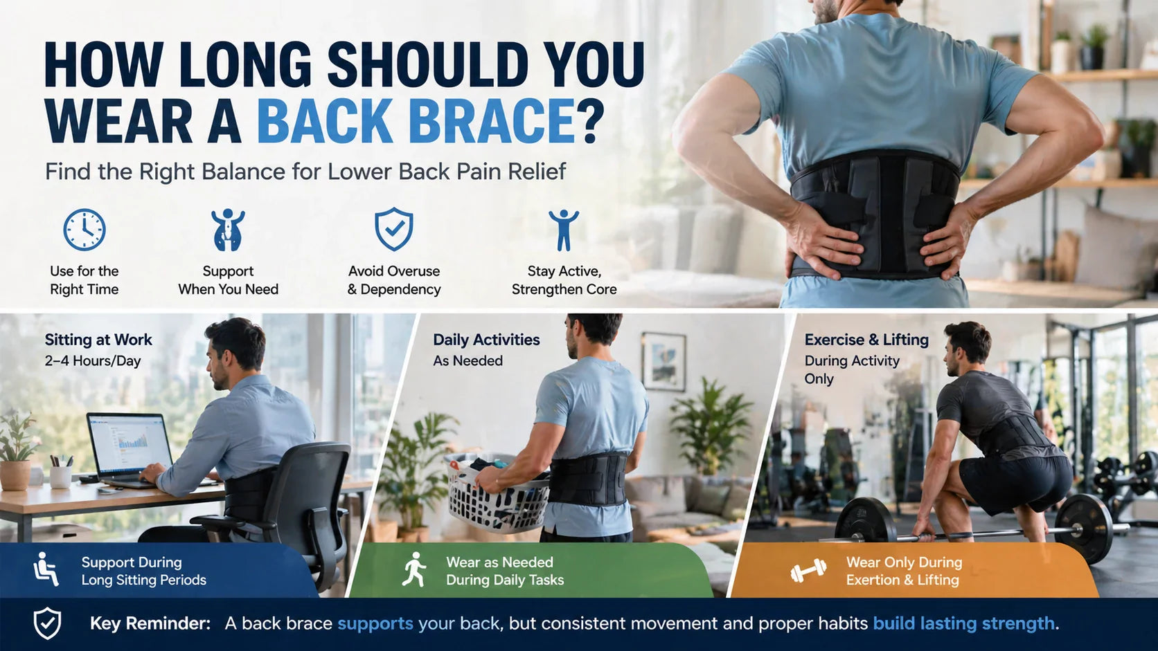 How Long Should You Wear a Back Brace for Lower Back Pain? (Real Guidelines)