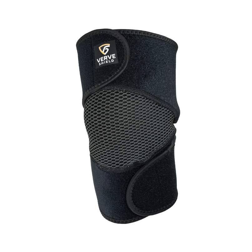 front view of knee brace with breathable material