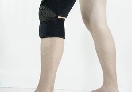 knee brace worn on leg side view
